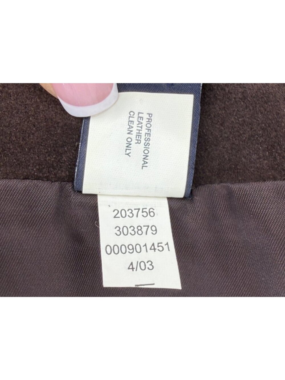 VTG 2003 GAP Blue Label Brown Suede Column Skirt 2| Dark Academia Boho 70s Retro - Picture 14 of 16